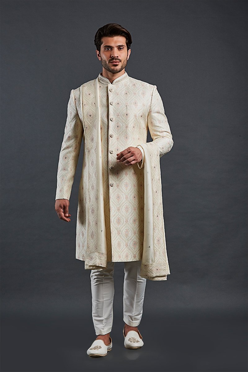 IW-16-Regal Pearl Sherwani-1